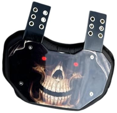 Harilla Football Back Plate - Hinterer Rückenschutz für Fußballspieler - Harte Außenschale und konturierte Schaumstoff-Untere Backplate - Unteres, 25.5 cm X 16 cm