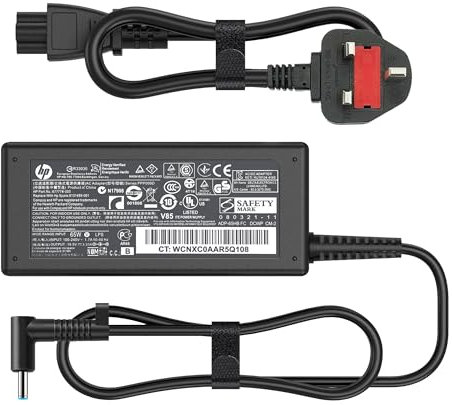 65W Laptop Charger for HP Pavilion x360 14 15 17 Envy 13 15 X360 Elitebook 840 G5, 19.5V/3.33A AC Adapter for HP Zbook 14u G4 G5 15u 15 G3 ProBook Chromebook Stream Spectre Power Cord (4.5x3.0mm)
