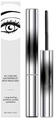 Schwarze Wimperntusche für extrem lange Wimpern,Mascara für Volumen und Definition (Schwarz)