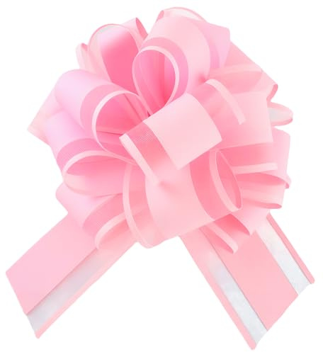yisight 10pz Fiocchi Regalo, Fiocco Regalo, 15 cm Fiocchi per Regalo di Natale, per Matrimoni, Compleanni, Confezioni Regalo, Sacchetti di Zucchero (Rosa)