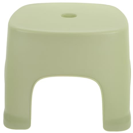 Kleiner Badezimmerhocker für Kleinkinder, Pvc, Hellgrün | Polierte Oberfläche, Hohe Tragkraft, Formstabil, für Bad und Küche, als Sitzhocker oder Tritthocker