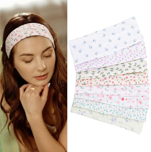8 Pack Stirnband Damen Sport Haarband Damen Antirutsch Elastisch Headband Für Yoga Workout Laufen Sport Fitness One Size