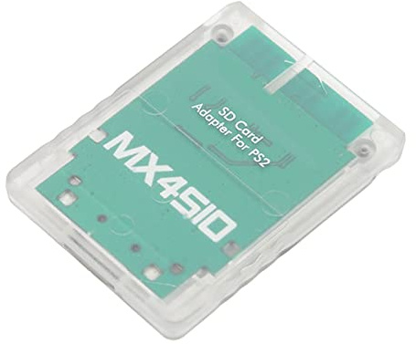 Xiuganpo Hand Made Micro Storage Card Reader Adapter for MX4SIO SIO2SD, Durable Material Card Reader, Accessories for (Transparent White)