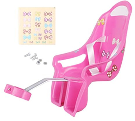 Generisch Seggiolino Per Bambole Con Adesivi Telaio Rosa Per Bambini Adatto Per Animali Di Peluche E Peluche Fissaggio Bicicletta
