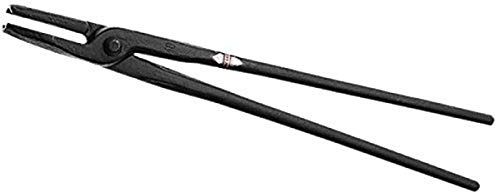 PICARD Tenazas de forja Nr. 48 400 mm | Tenaza de boca redonda en acero C35 | Herramienta artesanal para trabajos precisos | Para herrero | Agarre seguro material redondo | Acero C35 muy resistente