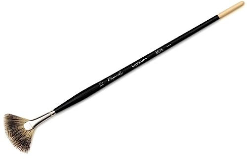 Raphael Kevrin+ Synthetic Natural Hair Blend Brush, Badger Fan, 12
