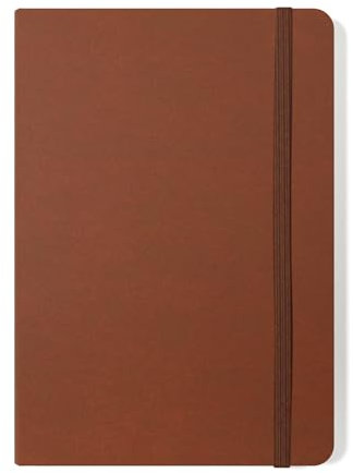 Silvine A5 Executive Soft Feel Notebook Tan. 160 Pages (80 Sheets) Ruled 7mm feint. Ref 197TN (148 x 212mm)