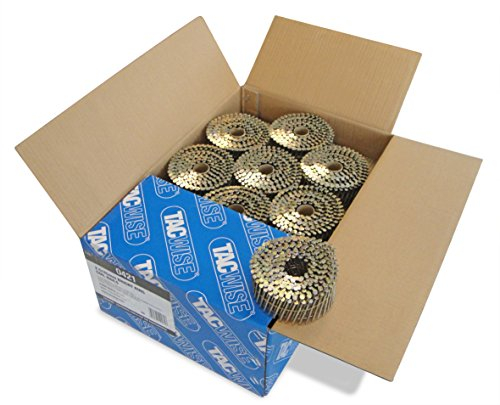 Tacwise 0421 Bobina Plana de Clavos Anillados 2.5/45mm, Metalizado, 2.5/45 mm, Set de 9000 Piezas