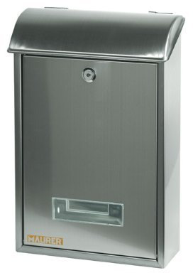 Cassetta postale per riviste acciaio inox con tetto DELIVERY