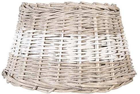 Clayre & Eef 6RO0067BW Lampenschirm Ø 38 * 22 cm / E27