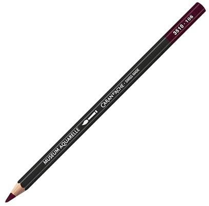 Caran d'Ache Museum Aquarelle Pencil, Dark Plum (3510.106)
