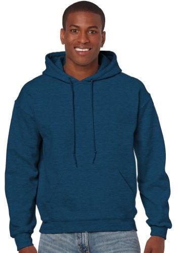 Gildan Heavy Blend Adult Unisex Hooded Sweatshirt / Hoodie (L) (Sapphire)