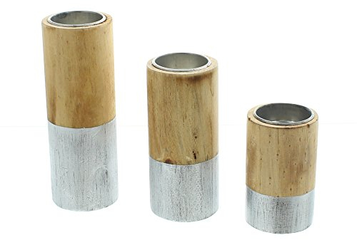 Frank Flechtwaren Teelichthalter Woody im 3er Set