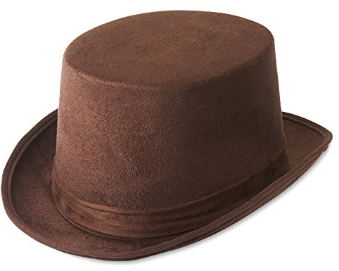 Elbenwald Zylinder Kostüm Zubehör 20ziger Jahre Charleston Party Herren braun