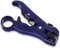 TRENDnet, TC-CT70, Universal Abisolier- und Schneidwerkzeug, RG59 / 6/11/7, UTP, STP, CAT5, 4P / 6P / 8P, Flach- und Rundkabel, einstellbare Klingentiefe, Deep Blue