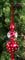 Lauschaer Glaskunst - Christbaumspitze '1956' Duo rot oder silber
