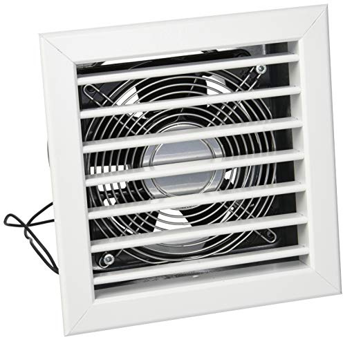 La Ventilazione GCMIB1818140-Y Fireplace Grate with Electric Blower, White, 180x180 mm