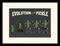 Rick and Morty 1art1 Poster Evolution Der Gurke, Gurken Rick Gerahmtes Bild Mit Edlem Passepartout | Wand-Bilder | Im Bilderrahmen 40x30 cm