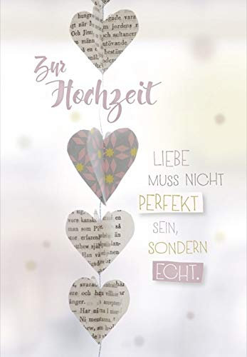 XL Hochzeitskarte Große Grüße A4 Umschlagkarte Zur Hochzeit