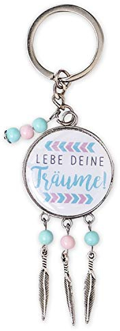 Gruss und Co 45694 Schlüssel-Anhänger Traumfänger, Lebe deine Träume