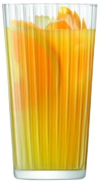 LSA International Gio Line Juice Glass (large) 320 ml Clear | Set of 4 | Dishwasher Safe | GI24