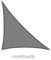 EUGAD Voile d'ombrage Imperméable, Protection Solaire, Coupe-Vent, Tissu PEHD, Protection des Rayons UV， Coutures transversales, Robuste et Stable, pour Jardin Terrass Balcon