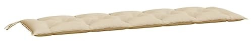 vidaXL Gartenbankauflage, Bankauflage Sitzkissen Outdoor, Polsterauflage Auflage für Gartenbank, Bankpolster Bankkissen, Beige 180x50x7cm Oxford-Gewebe