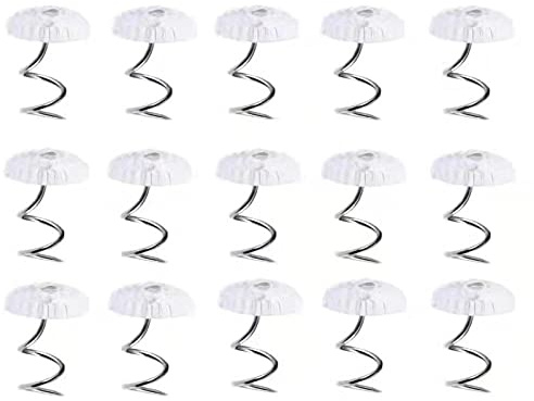 Twist pins,50 PCS Clear Heads Twist Pins Plastic Head Upholstery Pin for Slipcovers and Bedskirts
