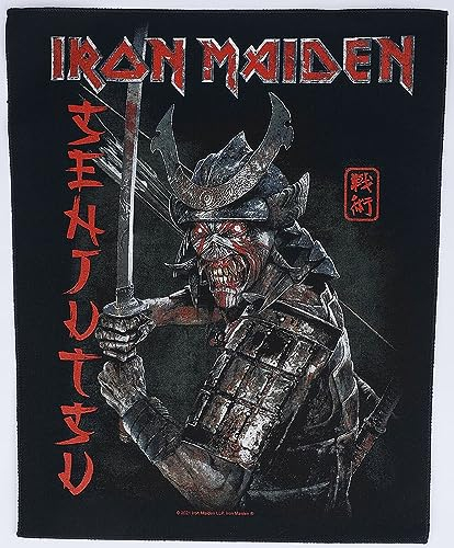 Iron Maiden Senjutsu Unisex Backpatch schwarz/rot 95% Baumwolle, 5% Polyester Band-Merch, Bands