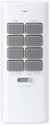 TOUCHXEL Télécommande 12 Canaux pour Prise Radiocommandée Sans Fil, Programmable Universel 433,92 MHz pour Appareils Electroménagers, Plage de Fonctionnement 30 Mètres