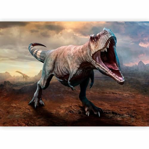 murando Papier peint intissé Dinosaure 100x70 cm Décoration Murale XXL Poster Tableaux Muraux Tapisserie Photo Trompe l'oeil Animaux tropical Effet 3D g-B-10021-a-a