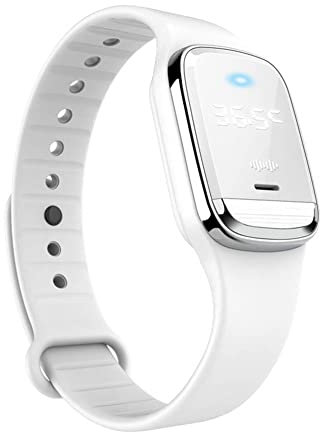 EBILUN Pulsera Repelente de Mosquitos para Exteriores Resistente al Agua Repelente de Insectos y Plagas Antimosquitos para Reloj de Niño Adulto (Blanco)