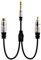 LOKEKE Y-Splitterkabel, 6,35 mm auf RCA und DC3,5 mm, vergoldet, 6,35 mm, 1/4 TRS-Stecker auf DC3,5 mm Buchse/Cinch-Stecker, Mono-Stereo-Audiokabel für Lautsprecher, Verstärker, Gitarre (RCA + 3,5)
