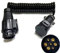 JVJ 3m Adapterkabel Kabelleitung 13-polige Kupplung 12V auf 7-poligen Stecker Verlängerungskabel für Camping Caravan Adapter Wohnwagen Wohnmobil Zubehör