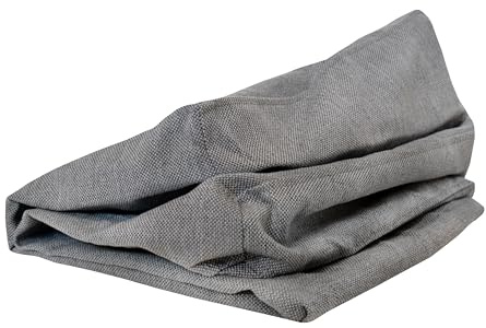 POKAR Bezüge für Palettenkissen, Größe:Rückenkissen 120 x 40, Farbe:Grau