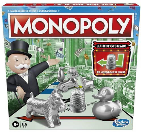 Monopoly Klassisch, Gesellschaftsspiel für Kinder, Brettspiel ab 8 Jahren (Niederländische Version)