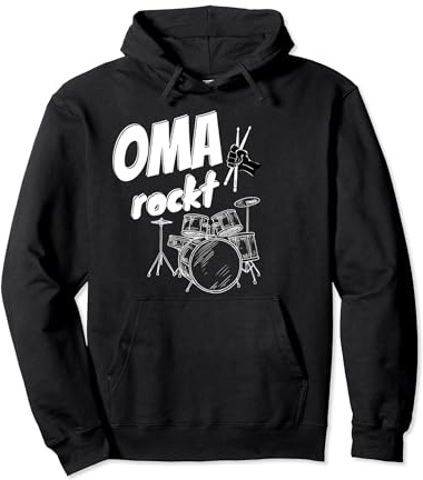 Oma Großmutter Schlagzeug Drums Musik Geschenkidee Pullover Hoodie