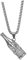TOPPERFUN Unique Necklace Bottle Opener Pendant Stainless Steel Material Fashion Neck Decoration for Men