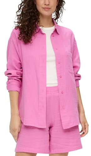 s.Oliver Relaxed-Fit-Hemdbluse mit Musterstruktur