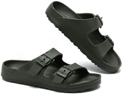 YUHITYGZGS Sandali Donna Uomo Estive Piscina Mare Spiaggia Casa Ciabatte Sportivi Ortopediche Sandalo Giardini Trekking Pantofole Morbide Eva Foam Slides Comode Platform Slippers Mules