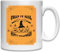 Creep It Real Happy Halloween Tasse en céramique blanche avec motif citrouille et araignée