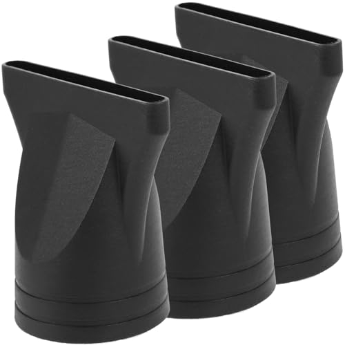 3pezzi Ugelli Per Asciugacapelli Plastica Nera Diffusore E Ugello Di Ricambio Per Strumenti Di Acconciatura Compatibile Con Phon