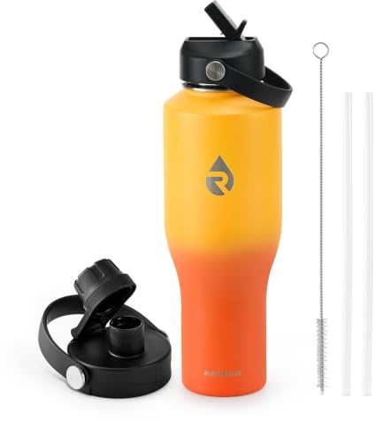 RAYMYLO 1.2L Insulated Tumbler Water Bottle with Straw