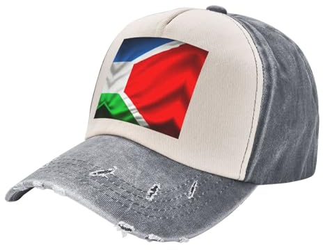 Costa Rica-Flaggen-Druck, Vintage-Hüte für Herren, Snapback-Hut, individuelle Baseballkappe, taillierte Mütze, Grau, Einheitsgr��e