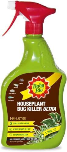 1L Houseplant Bug Killer Ultra Spray - Effective In Home, Garden, Greenhouse & Conservatory - Protects A Range Of Ornamental And Edible Plants