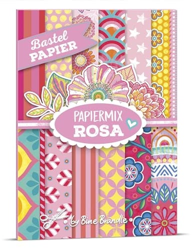 Bine Brändle - Bastelpapier - Papiermix ROSA