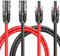 Maoligo 6mm² Solar Cable 1/2/3/5/10M Pair, H1Z2Z2-K Solar Extension Cable with Solar Connector, 1500V, 65A, Toolless Disconnection, Red & Black (6mm² 1M)