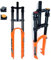 UIOPPOI MTB DH Federgabel Luftfederung 26/27,5/29 Zoll, Magnesiumlegierung 28,6 mm Doppelschulter Mountainbike Stoßdämpfer Gabel Federweg 160 mm