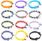 Geflochtene Armbänder Set, 12 Stück Bunt Marine Seil Schnur Nautische Surf Armband, Bettelarmband aus Nylon für Damen Herren Jungs Surfer Geschenk