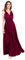 ABEHIK Damen Maxi Multiway Wickelkleid Lange Sexy Brautjungfernkleider mit Schnürung Elegant Rückenfreies Abendkleid Partykleid Festlich Kleid weinrot M